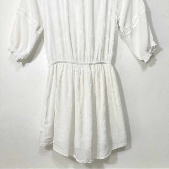 Lulus Boho Tassel Tie Front Peasant Blouse Size XS - Picture 10 of 16